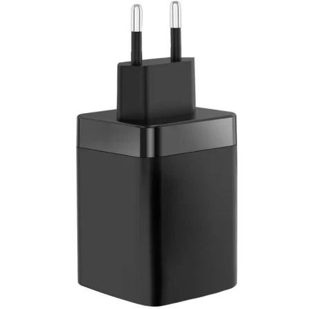 Mars Gaming MD-GAN65R Cargador de Pared GaN 65W con Cable USB-C Retráctil Negro